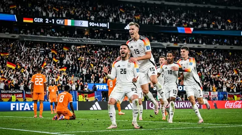เยอรมนีพลิกชนะไอวอรีโคสต์ 2-1 อุนดาฟชุดขาวฉลองประตูชัยในบอลโลก 2026