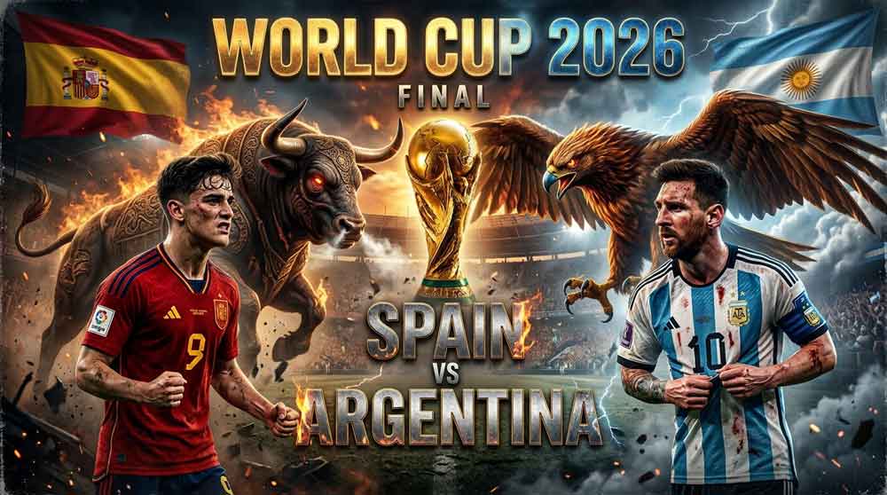 สเปน พบ อาร์เจนตินา นัดชิงชนะเลิศฟุตบอลโลก 2026 ที่นิวยอร์ก นิวเจอร์ซีย์ สเตเดียม