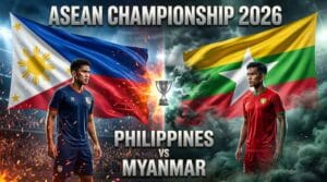 แบนเนอร์ ฟิลิปปินส์ พบ เมียนมา ศึกชิงแชมป์อาเซียน 2026