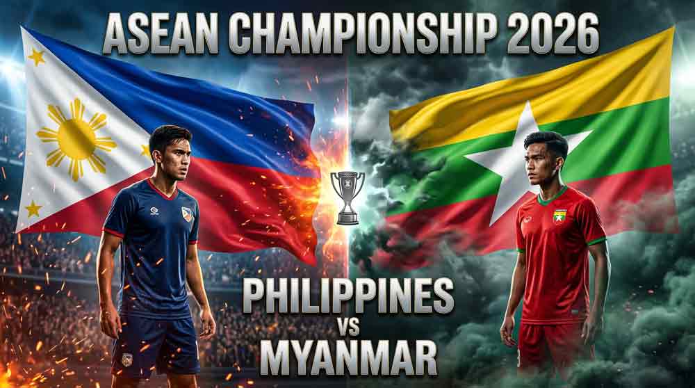 แบนเนอร์ ฟิลิปปินส์ พบ เมียนมา ศึกชิงแชมป์อาเซียน 2026
