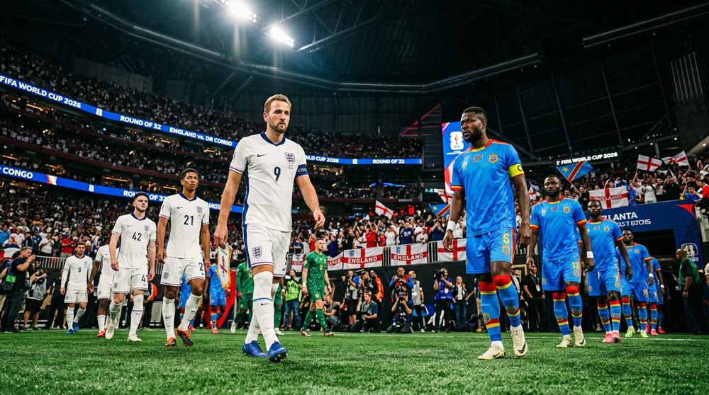 อังกฤษพบดีอาร์คองโก นักเตะอังกฤษชุดขาวในเกมรอบ 32 ทีมบอลโลก 2026