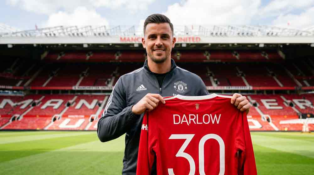 แมนยูเซ็นดาร์โลว์ คาร์ลดาร์โลว์สวมเสื้อแมนเชสเตอร์ยูไนเต็ด