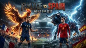 ฝรั่งเศส พบ สเปน รอบรองชนะเลิศฟุตบอลโลก 2026 ที่ดัลลัส สเตเดียม อาร์ลิงตัน