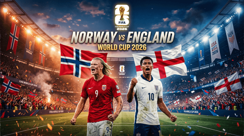 นอร์เวย์ พบ อังกฤษ รอบ 8 ทีมฟุตบอลโลก 2026 ที่ฮาร์ดร็อก สเตเดียม ไมอามี