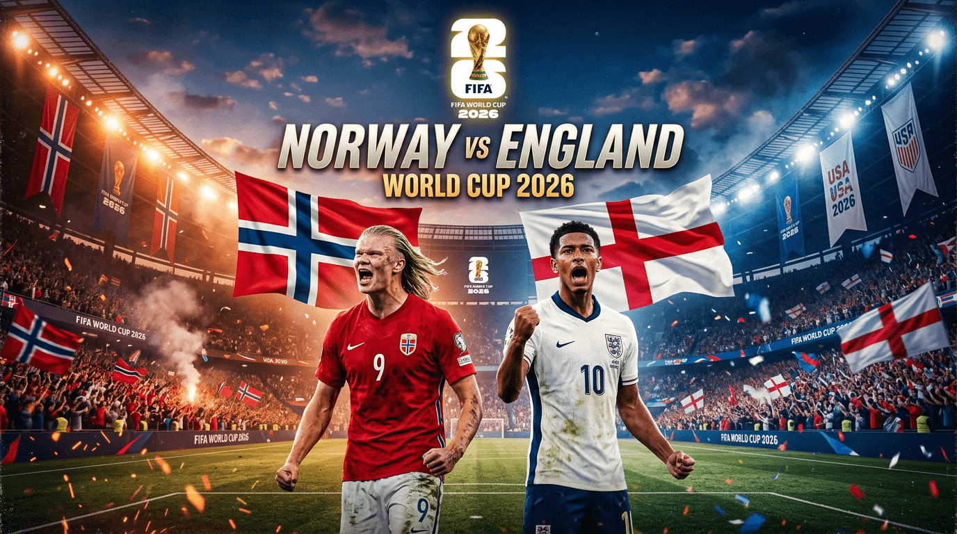 นอร์เวย์ พบ อังกฤษ รอบ 8 ทีมฟุตบอลโลก 2026 ที่ฮาร์ดร็อก สเตเดียม ไมอามี
