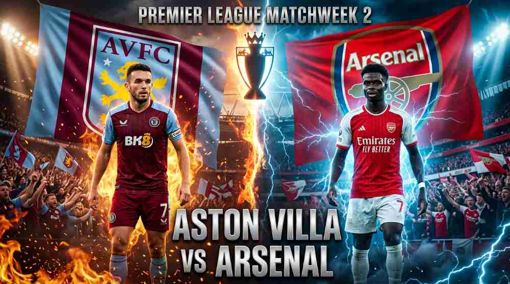 ภาพแบนเนอร์เกม แอสตัน วิลล่า พบ อาร์เซนอล ศึกพรีเมียร์ลีก 2026/27