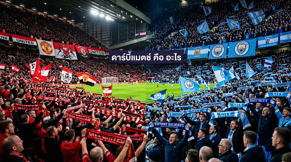 บรรยากาศแฟนบอลสองฝั่ง อธิบายว่า ดาร์บี้แมตช์ คือ อะไรในพรีเมียร์ลีก