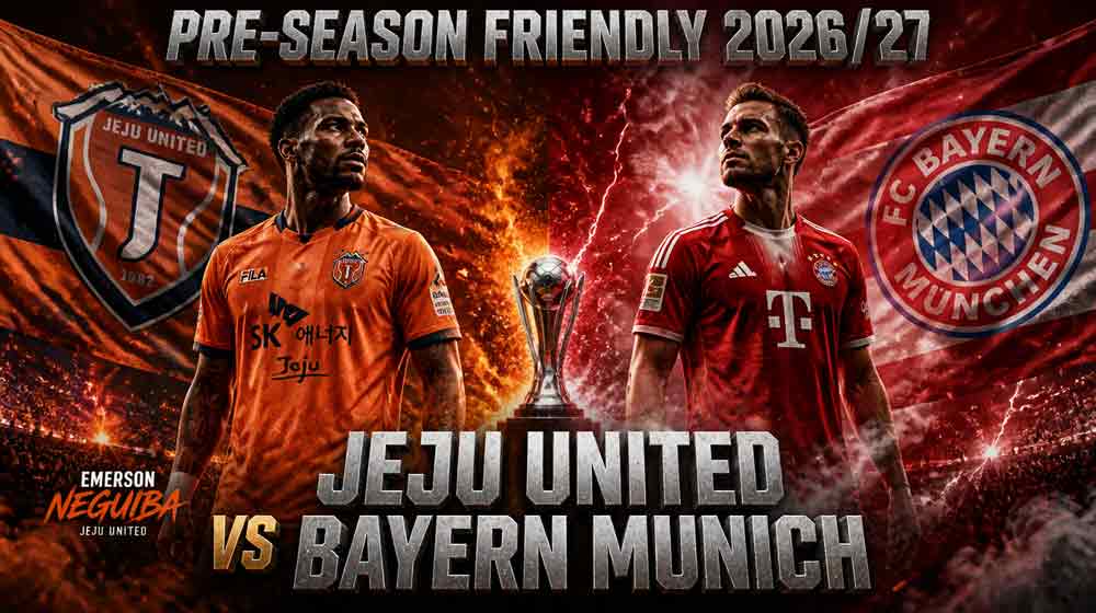แบนเนอร์ เชจู ยูไนเต็ด พบ บาเยิร์น มิวนิค นัดอุ่นเครื่องพรีซีซั่น 2026