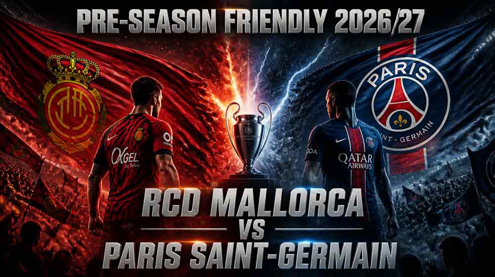 แบนเนอร์ มายอร์ก้า พบ เปแอสเช นัดอุ่นเครื่องพรีซีซั่น 2026