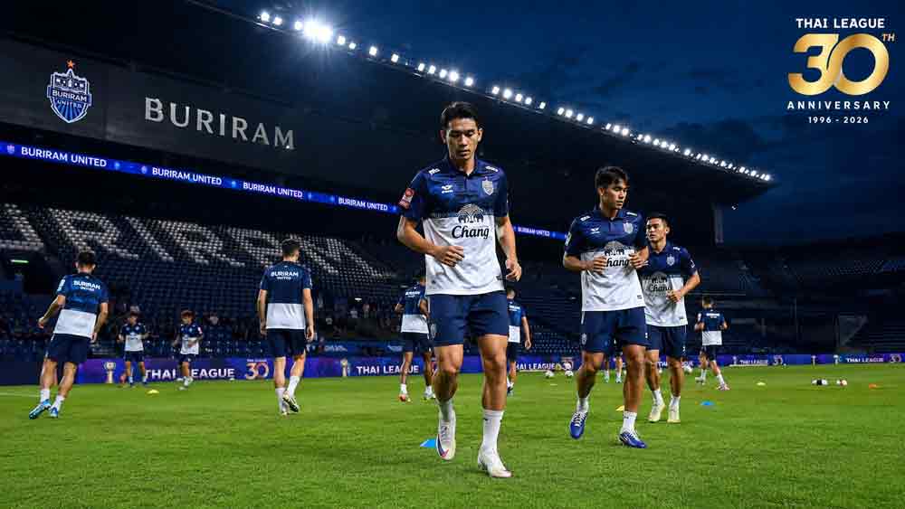 ไทยลีก 2026-27 เปิดฤดูกาล นักเตะบุรีรัมย์ ยูไนเต็ดฉลองแชมป์ที่บุรีรัมย์ สเตเดียม
