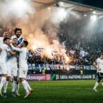 ผลบอล เยอรมนี 0-1 กรีซ นักเตะกรีซฉลองชัยชนะประวัติศาสตร์