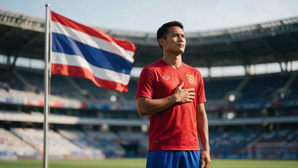 ภาพประกอบอธิบายนักเตะสองสัญชาติ คือ อะไร แสดงนักเตะสวมเสื้อทีมชาติที่มีเชื้อสายผสมสองประเทศ