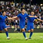 ผลบอล ไทย 4-0 ปากีสถาน นักเตะทีมชาติไทยฉลองประตูในศึกฟีฟ่า อาเซียน คัพ 2026